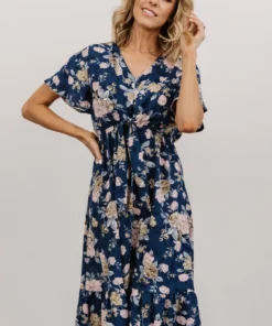 HAY Dresses Daphne Midi Dress | Blue Floral 9 HAY Dresses Daphne Midi Dress | Blue Floral
