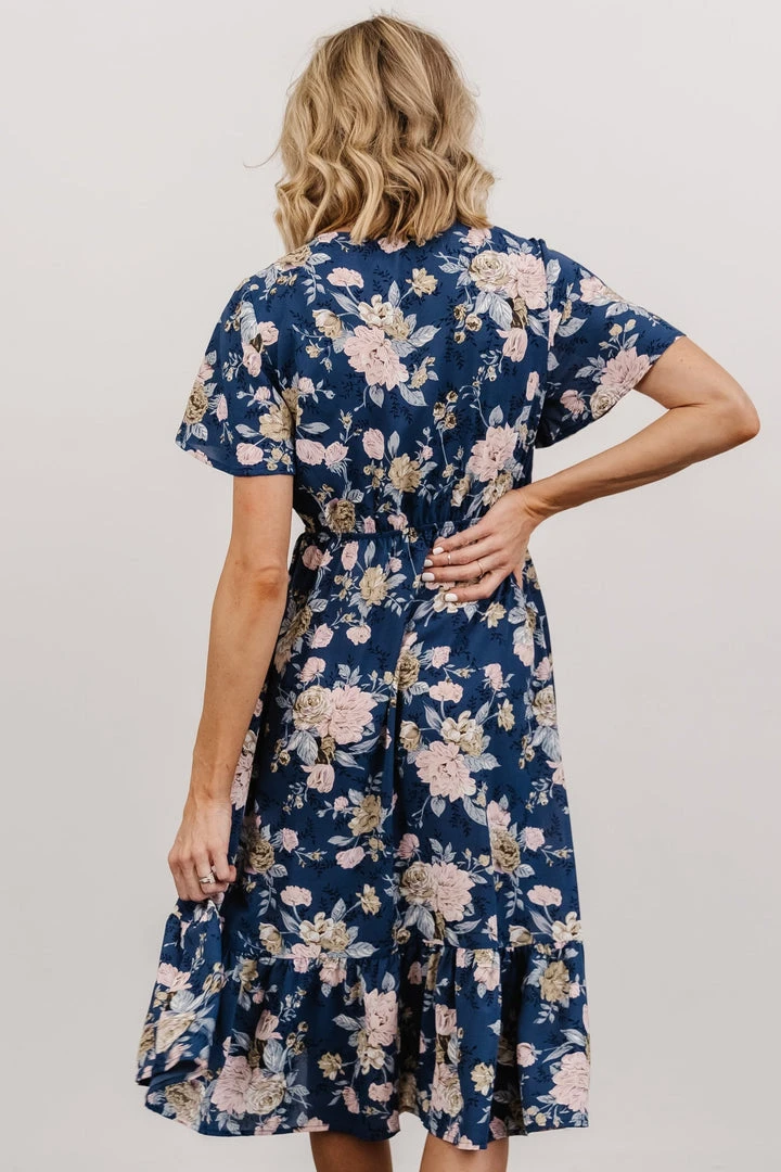 HAY Dresses Daphne Midi Dress | Blue Floral 2 HAY Dresses Daphne Midi Dress | Blue Floral