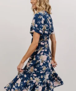 HAY Dresses Daphne Midi Dress | Blue Floral 10 HAY Dresses Daphne Midi Dress | Blue Floral