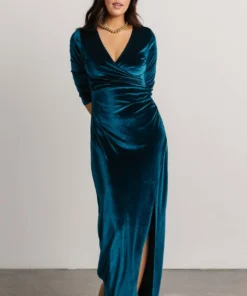 BB Custom Devman Bodycon Velvet Maxi Dress | Peacock Shop All