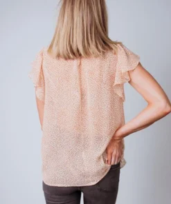 HAY Tops Devri Print Top | Camel