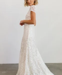 BB Custom Shop All Diana Lace Gown | White