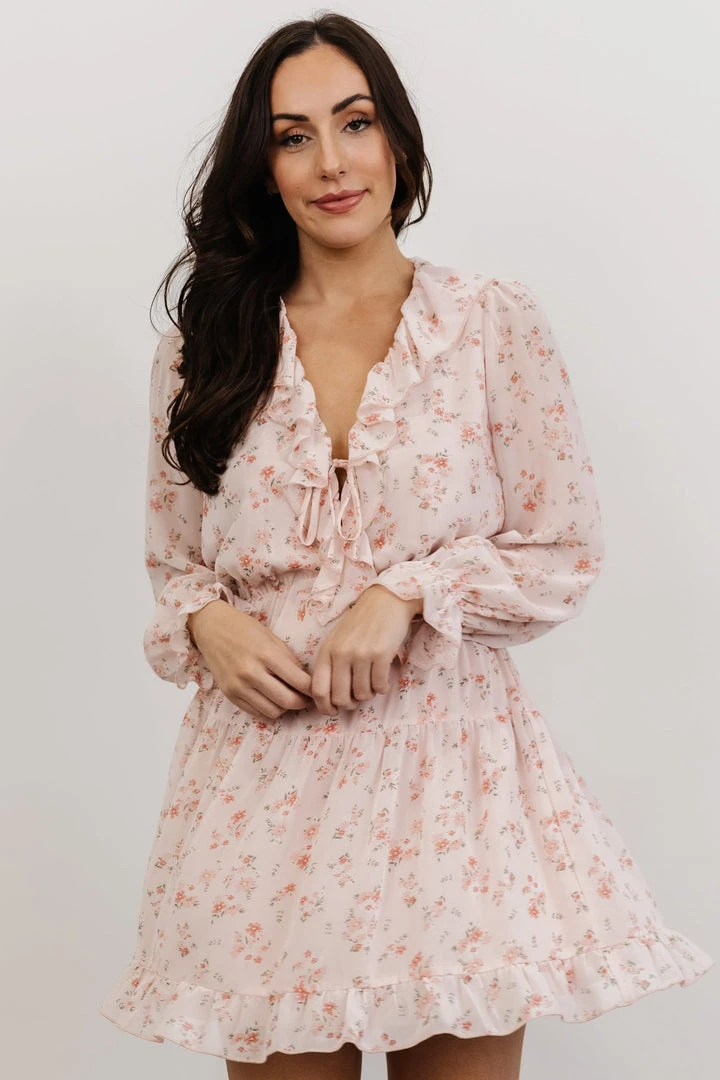 AK Doris Mini Dress | Blush Floral Dresses 7 AK Doris Mini Dress | Blush Floral Dresses