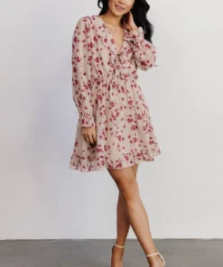 AK Doris Mini Dress | Rose Floral Dresses