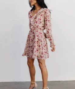 AK Doris Mini Dress | Rose Floral Dresses