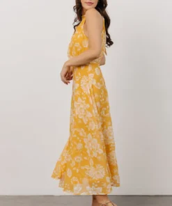 FT Dory Halter Midi Dress | Yellow Floral 13 FT Dory Halter Midi Dress | Yellow Floral