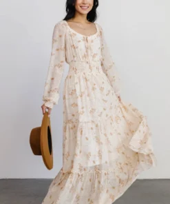 BB Custom Eden Smocked Maxi Dress | Golden Print