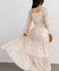 BB Custom Eden Smocked Maxi Dress | Golden Print