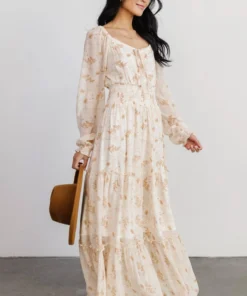 BB Custom Eden Smocked Maxi Dress | Golden Print