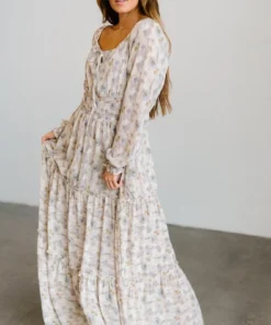 BB Custom Dresses Eden Smocked Maxi Dress | Purple Watercolor 8 BB Custom Dresses Eden Smocked Maxi Dress | Purple Watercolor