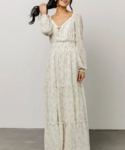 BB Custom Eden Smocked Maxi Dress | Sage Print Dresses 11 BB Custom Eden Smocked Maxi Dress | Sage Print Dresses