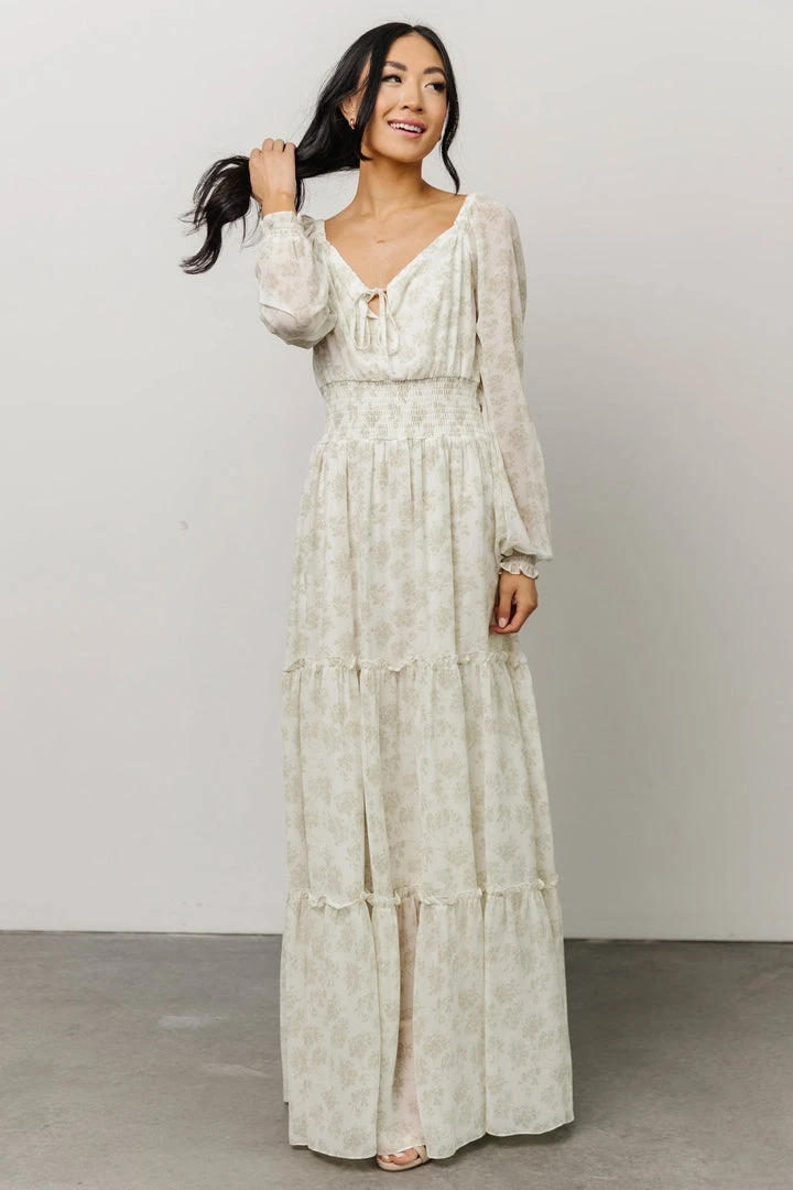 BB Custom Eden Smocked Maxi Dress | Sage Print Dresses 5 BB Custom Eden Smocked Maxi Dress | Sage Print Dresses