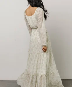 BB Custom Eden Smocked Maxi Dress | Sage Print Dresses 12 BB Custom Eden Smocked Maxi Dress | Sage Print Dresses