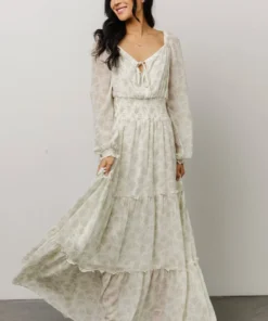BB Custom Eden Smocked Maxi Dress | Sage Print Dresses 13 BB Custom Eden Smocked Maxi Dress | Sage Print Dresses
