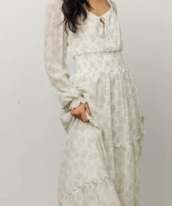 BB Custom Eden Smocked Maxi Dress | Sage Print Dresses 10 BB Custom Eden Smocked Maxi Dress | Sage Print Dresses