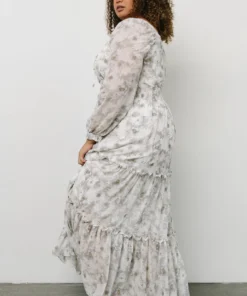 BB Custom Eden Smocked Maxi Dress | Slate Print