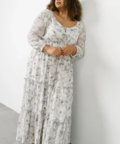 BB Custom Eden Smocked Maxi Dress | Slate Print