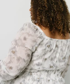 BB Custom Eden Smocked Maxi Dress | Slate Print