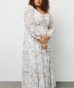 BB Custom Eden Smocked Maxi Dress | Slate Print