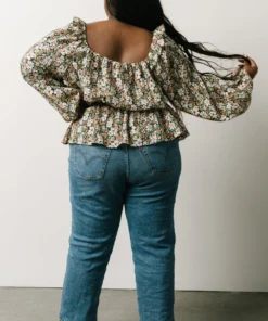 HAY Eileen Long Sleeve Peasant Top | Multi Floral 13 HAY Eileen Long Sleeve Peasant Top | Multi Floral