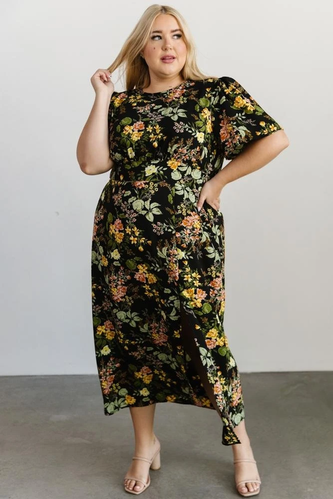 SL Eleanor Midi Dress | Black Floral Dresses 11 SL Eleanor Midi Dress | Black Floral Dresses