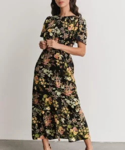 SL Eleanor Midi Dress | Black Floral Dresses 13 SL Eleanor Midi Dress | Black Floral Dresses