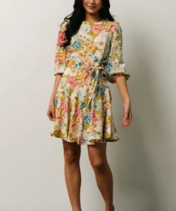 SL Elena Mini Dress | Ivory + Multi Floral 15 SL Elena Mini Dress | Ivory + Multi Floral