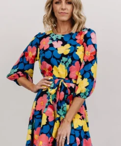 SL Elena Mini Dress | Navy Multi Floral Shop All