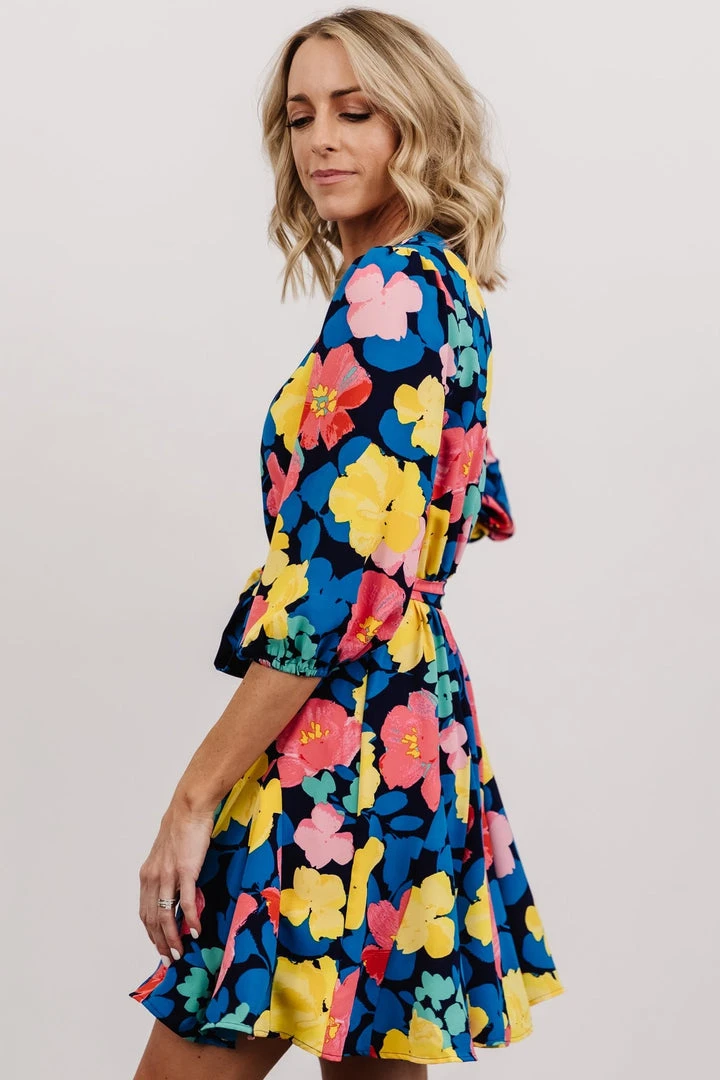 SL Elena Mini Dress | Navy Multi Floral Shop All 6 SL Elena Mini Dress | Navy Multi Floral Shop All