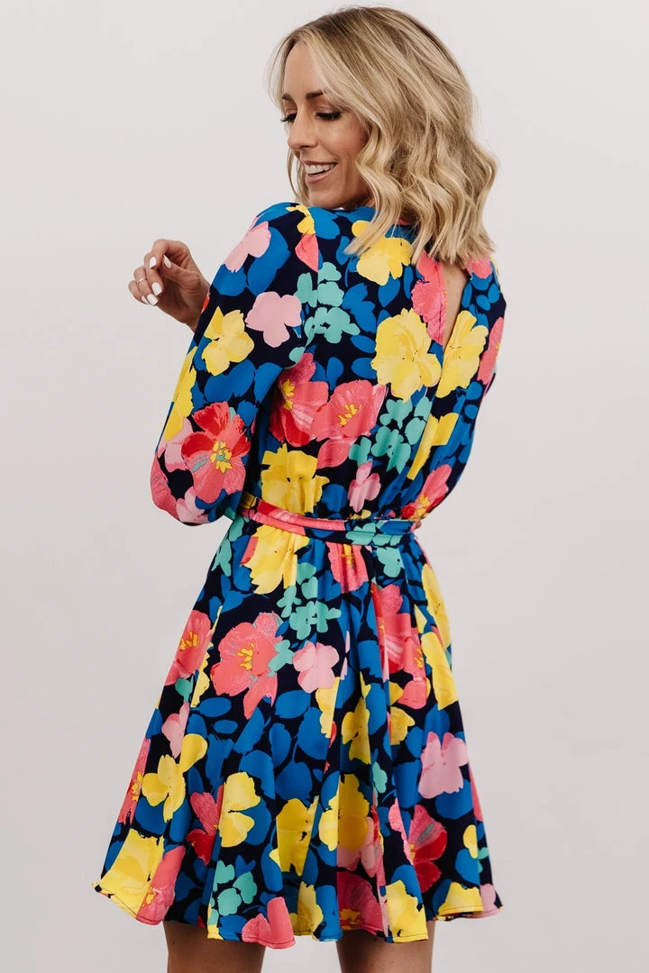 SL Elena Mini Dress | Navy Multi Floral Shop All 3 SL Elena Mini Dress | Navy Multi Floral Shop All