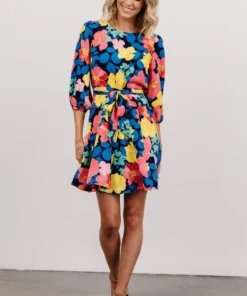 SL Elena Mini Dress | Navy Multi Floral Shop All