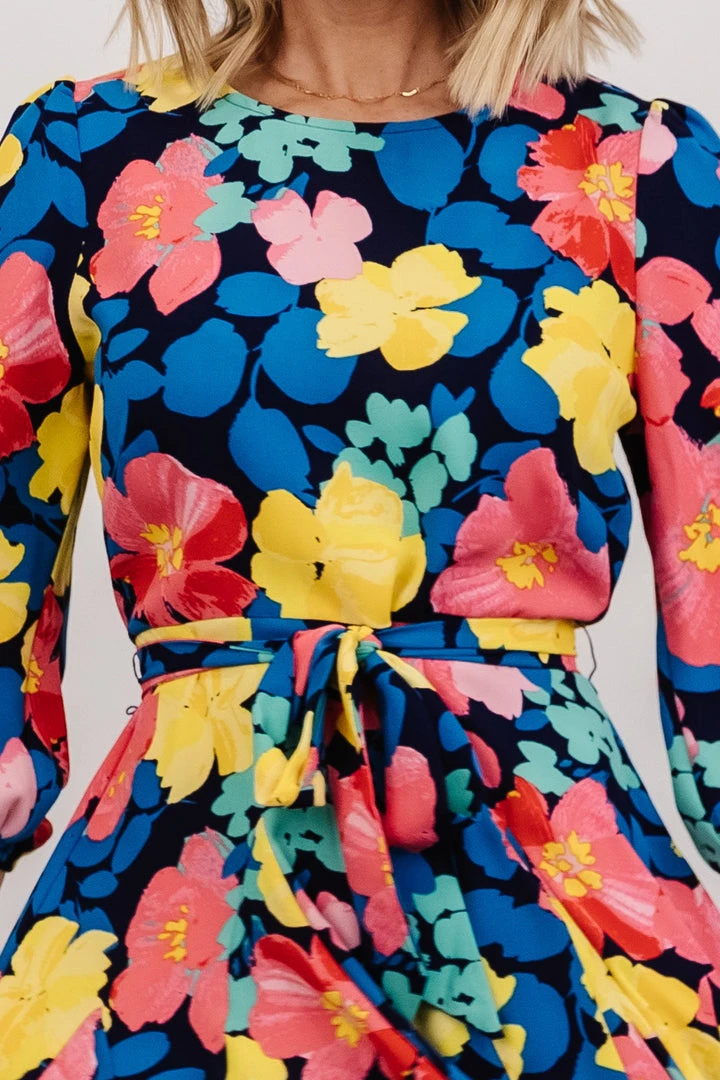 SL Elena Mini Dress | Navy Multi Floral Shop All 7 SL Elena Mini Dress | Navy Multi Floral Shop All