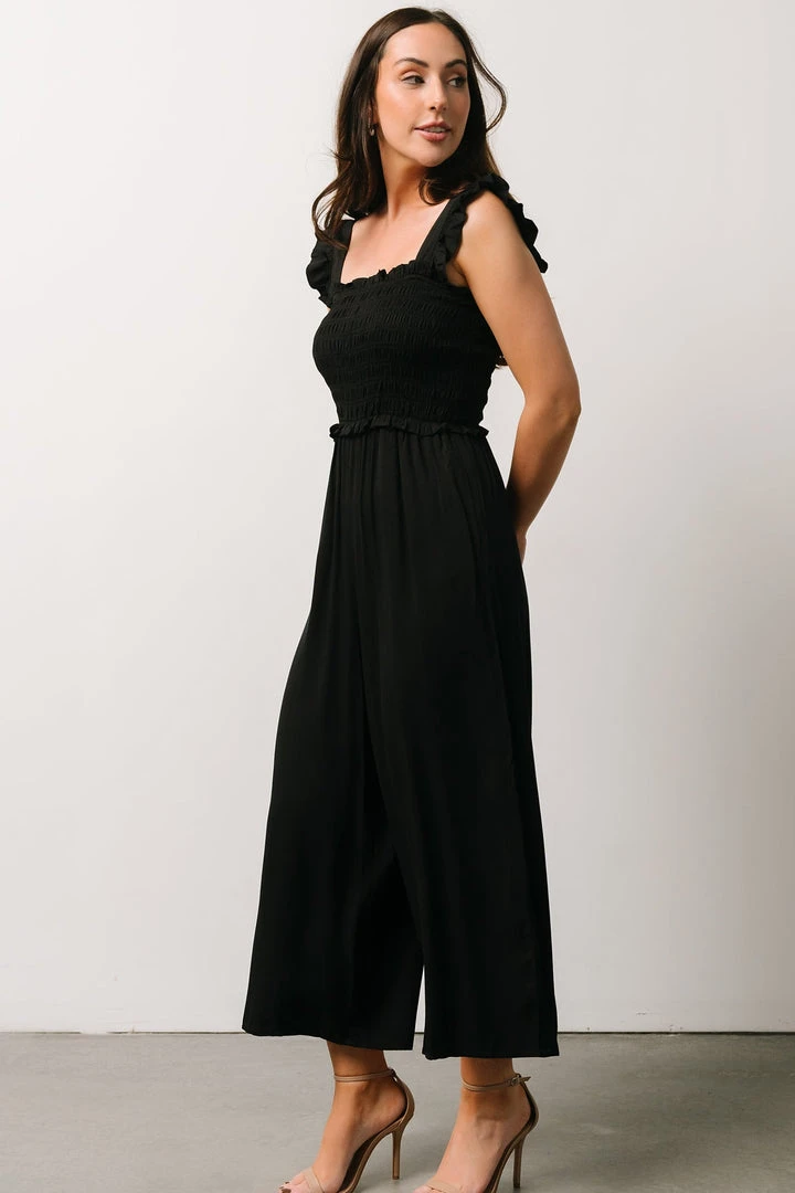Ellen Wide Leg Jumpsuit | Black Boho 6 Ellen Wide Leg Jumpsuit | Black Boho