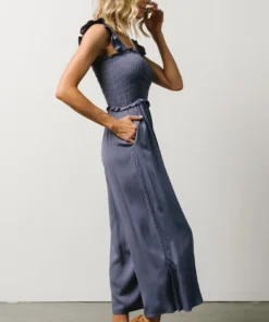 Ellen Wide Leg Jumpsuit | Slate Blue 8 Ellen Wide Leg Jumpsuit | Slate Blue