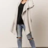 IL Ellison Lapel Cardigan | Light Gray Tops