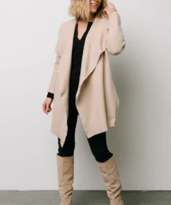 IL Ellison Lapel Cardigan | Oatmeal