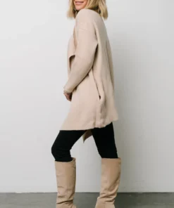 IL Ellison Lapel Cardigan | Oatmeal