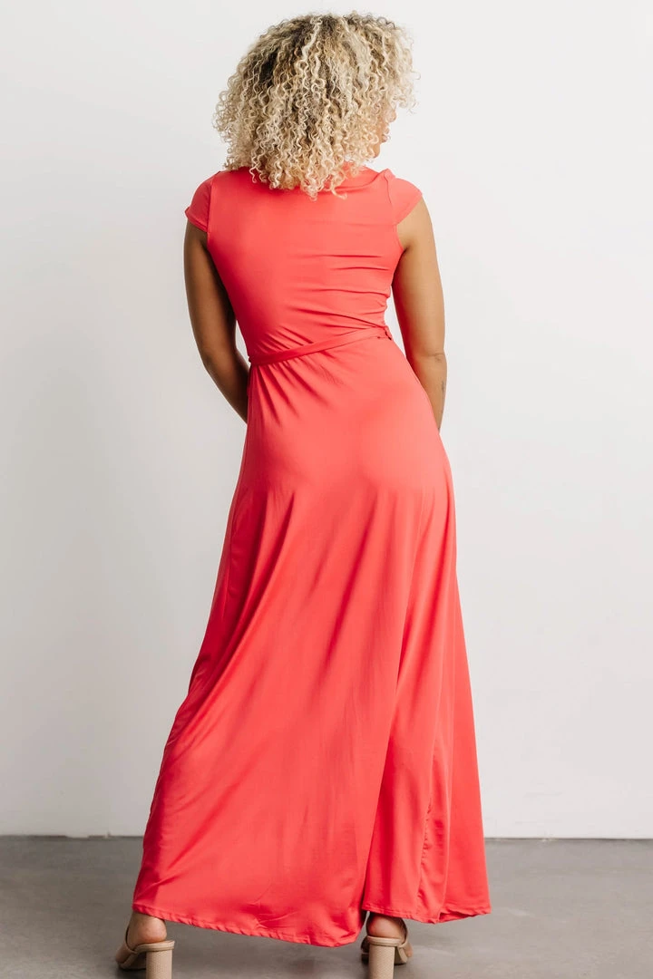 DD Dresses Elsa Wrap Dress | Pink Coral 7 DD Dresses Elsa Wrap Dress | Pink Coral