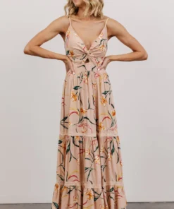 ANG Esme Tiered Maxi Dress | Blush Floral