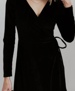 BB Custom Esmerelda Velvet Wrap Maxi Dress | Black Dresses 7 BB Custom Esmerelda Velvet Wrap Maxi Dress | Black Dresses