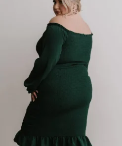 BB Custom Esther Smocked Midi Dress | Green 17 BB Custom Esther Smocked Midi Dress | Green