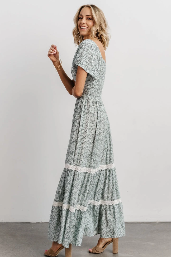IL Eva Maxi Dress | Green Floral Dresses 4 IL Eva Maxi Dress | Green Floral Dresses