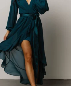 MA Dresses Evangeline High Low Dress | Dark Teal 16 MA Dresses Evangeline High Low Dress | Dark Teal