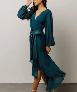 MA Dresses Evangeline High Low Dress | Dark Teal