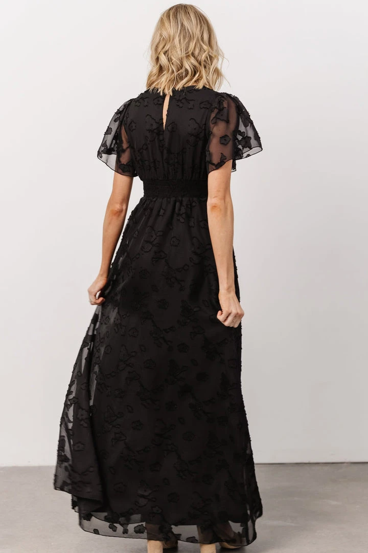 RR Evelyn Smocked Maxi Dress | Black 11 RR Evelyn Smocked Maxi Dress | Black