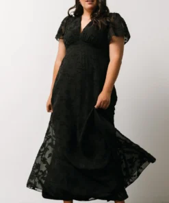 RR Evelyn Smocked Maxi Dress | Black 28 RR Evelyn Smocked Maxi Dress | Black