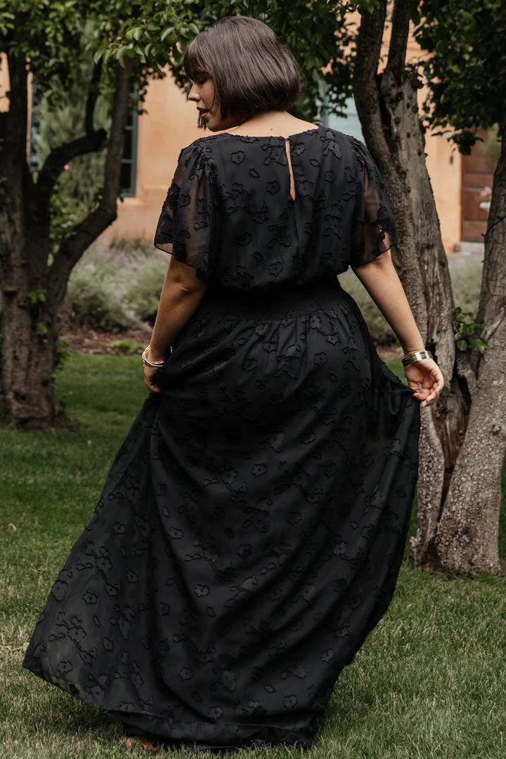 RR Evelyn Smocked Maxi Dress | Black 4 RR Evelyn Smocked Maxi Dress | Black