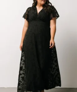 RR Evelyn Smocked Maxi Dress | Black 20 RR Evelyn Smocked Maxi Dress | Black