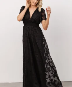 RR Evelyn Smocked Maxi Dress | Black 27 RR Evelyn Smocked Maxi Dress | Black