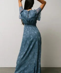 RR Dresses Evelyn Smocked Maxi Dress | Blue 25 RR Dresses Evelyn Smocked Maxi Dress | Blue